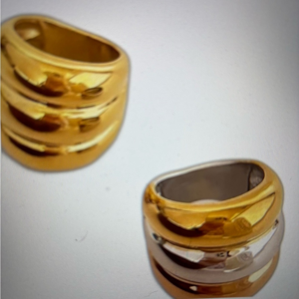 Chic Gold and Silver Women's Ring